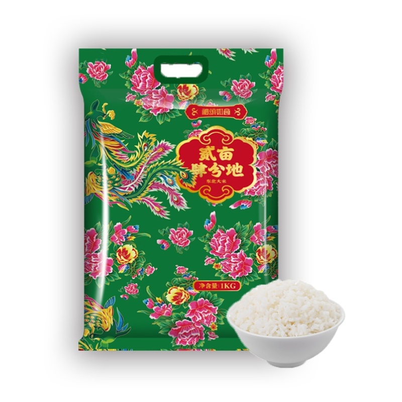 礼颂如意 LC309 1千克*1袋 二亩肆分地东北大米 绿色（单位：袋）