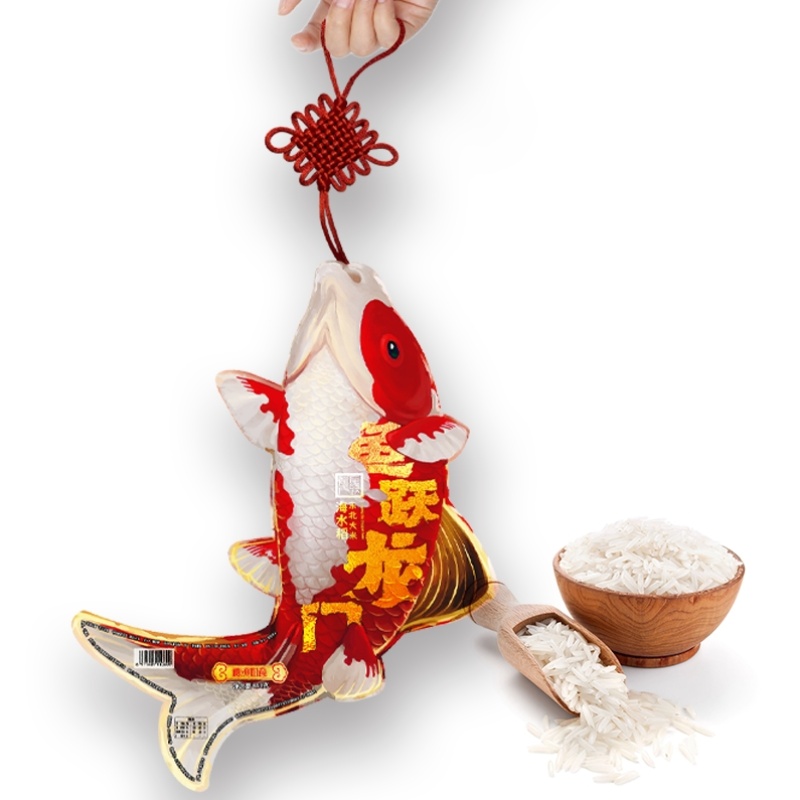 礼颂如意 LC312 888克*1条 鱼跃龙门东北大米 红色（单位：条）