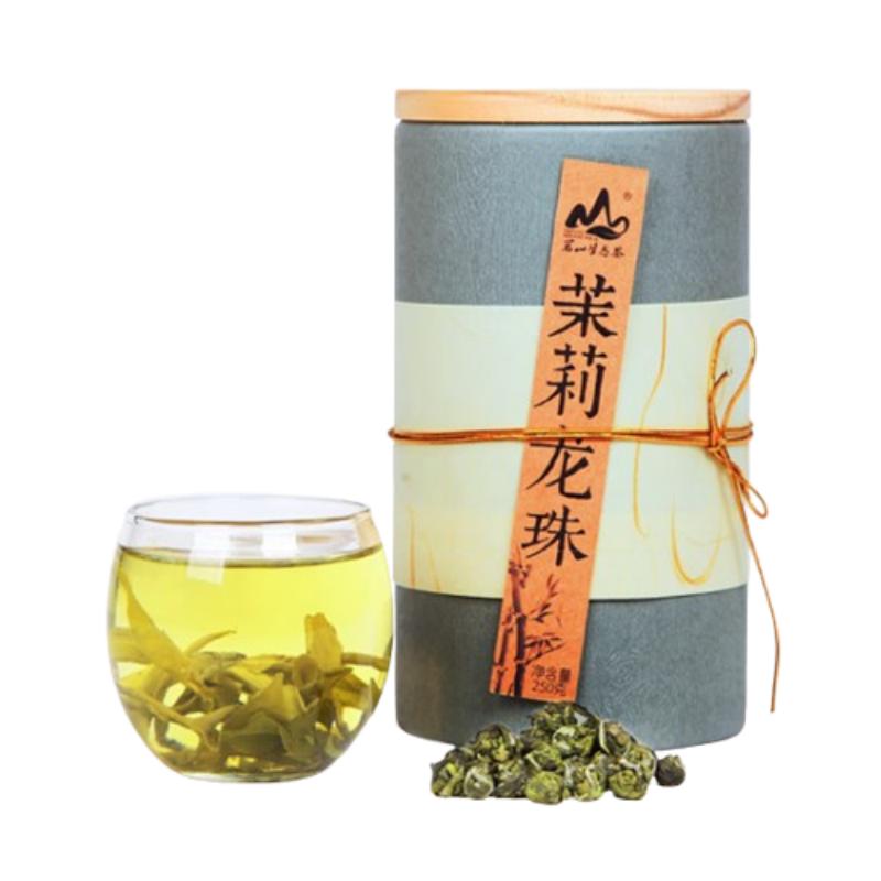 茗山生态茶 茉莉龙珠 250g 茉莉花茶 灰色（单位：罐）