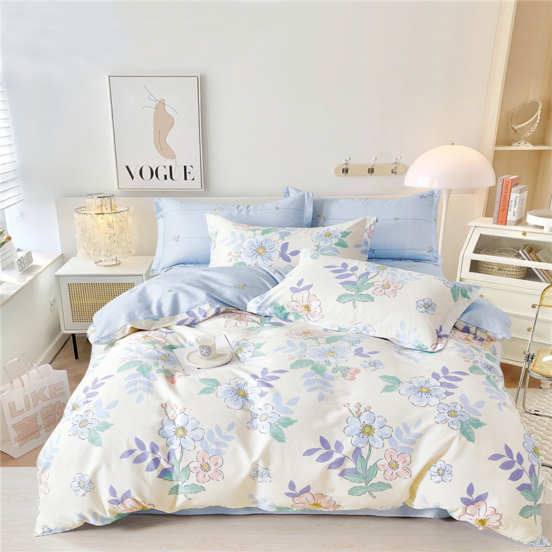 紫罗兰/VIOLET 13231花漾星辰 200*230cm 全棉斜纹四件套 天蓝色（单位：套）