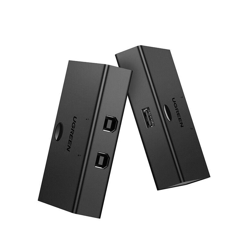绿联（UGREEN） 二进一出切换器 USB2.0*2 分线器 黑色（单位：个）
