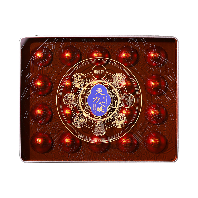 正皓茶 东方之珠 160g 普洱茶生茶 红色（单位：盒）