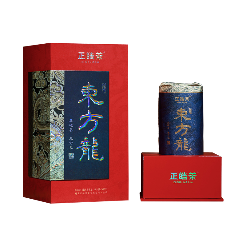 正皓茶 2023东方龙&middot;熟茶 500g 普洱熟茶 红色（单位：盒）