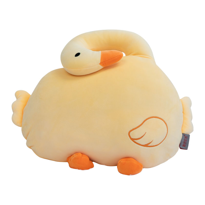 唐纳家纺 TN-PB25032 枕面：40*40cm毯子：110*140cm 大鹅午休抱枕毯    鹅仔黄（单位：个）