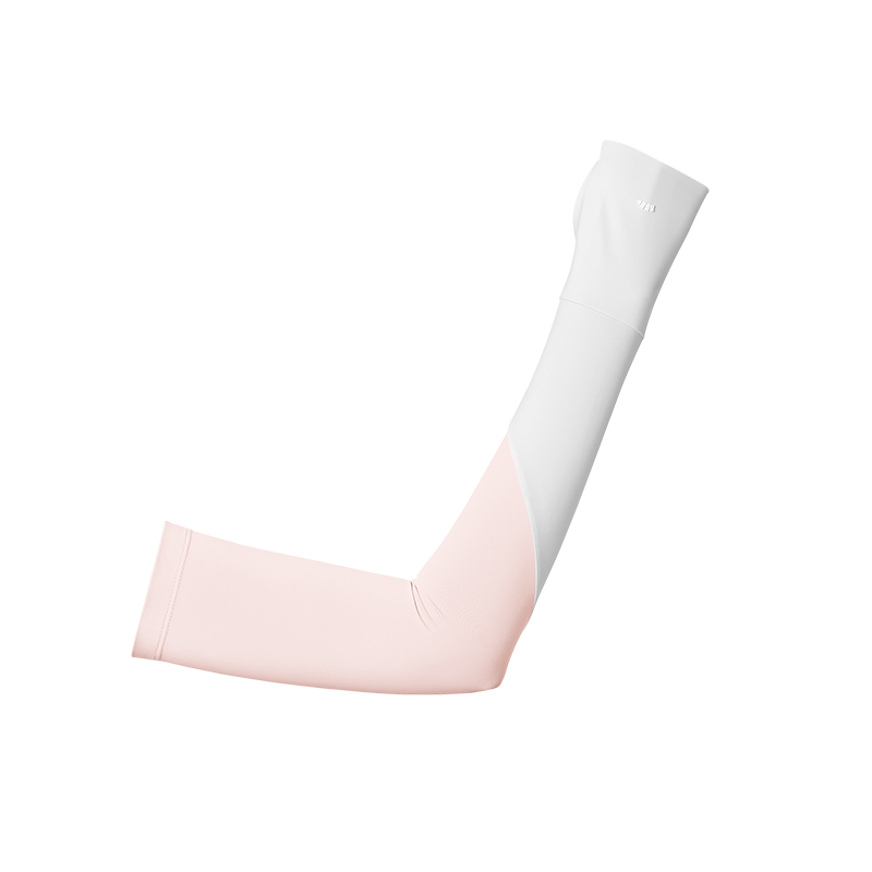 蕉下（beneunder） AL36824 S码 女士两穿指洞防晒袖套  谧黛粉-烟雾灰（单位：双）