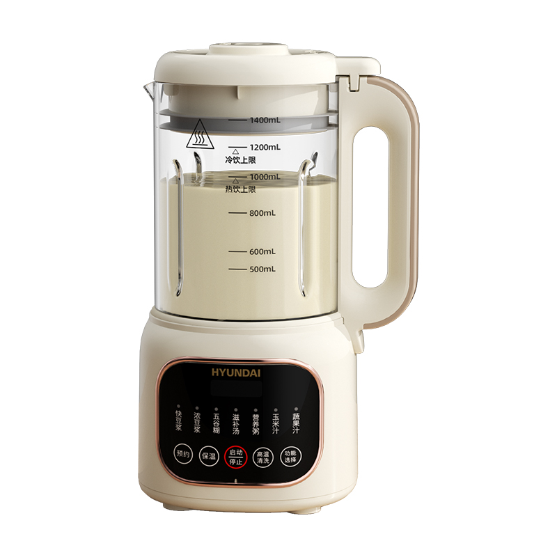 现代（HYUNDAI） 破壁豆浆机 D805 1.4L 白色（单位：个）