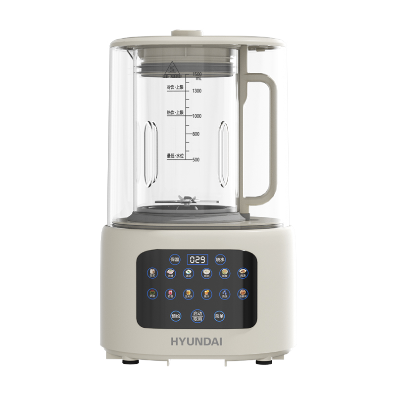 现代（HYUNDAI） 多功能加热破壁料理机 YM-Q15 1.5L 白色（单位：个）