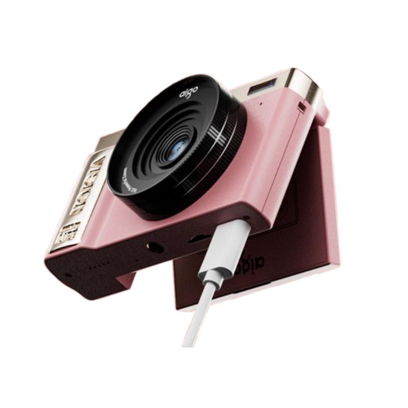 爱国者（aigo） E9/D9 128G配广角+微距镜头 数码相机 粉色（单位：台）
