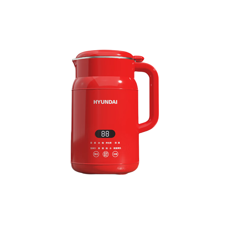 现代（HYUNDAI） D803 1L 豆浆破壁机 红色（单位：台）