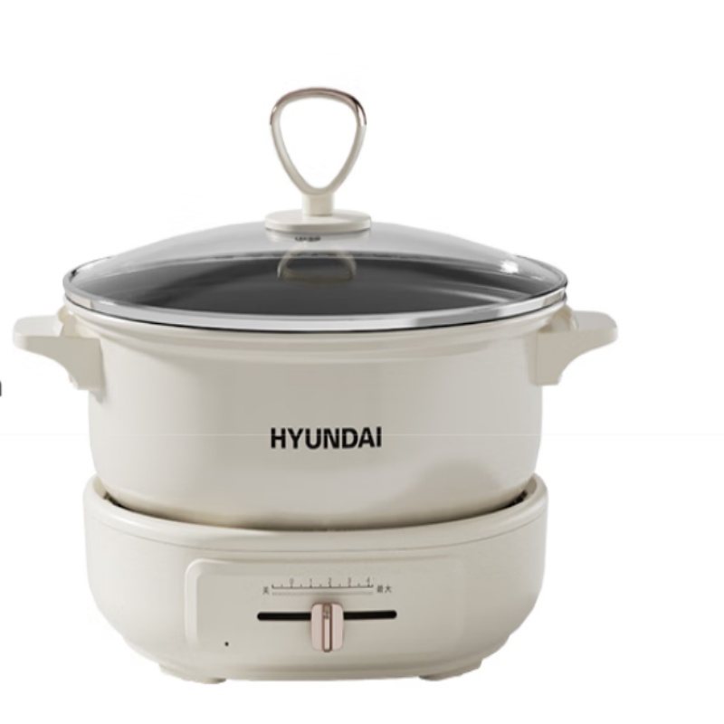 现代（HYUNDAI） MHGM5002 5L 电火锅（分体火锅） 象牙色（单位：台）