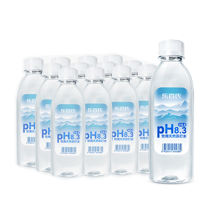 乐百氏（robust） 天然苏打水 400ml*12瓶 源自自然，纯净碱负 本白色（单位：组）