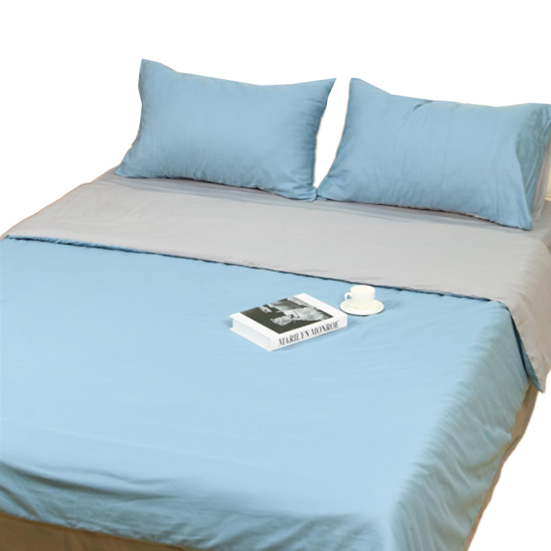 洁丽雅（Grace） CP1582菘蓝水墨灰 四件套 纯棉床品四件套 1.8米 蓝色（单位：套）