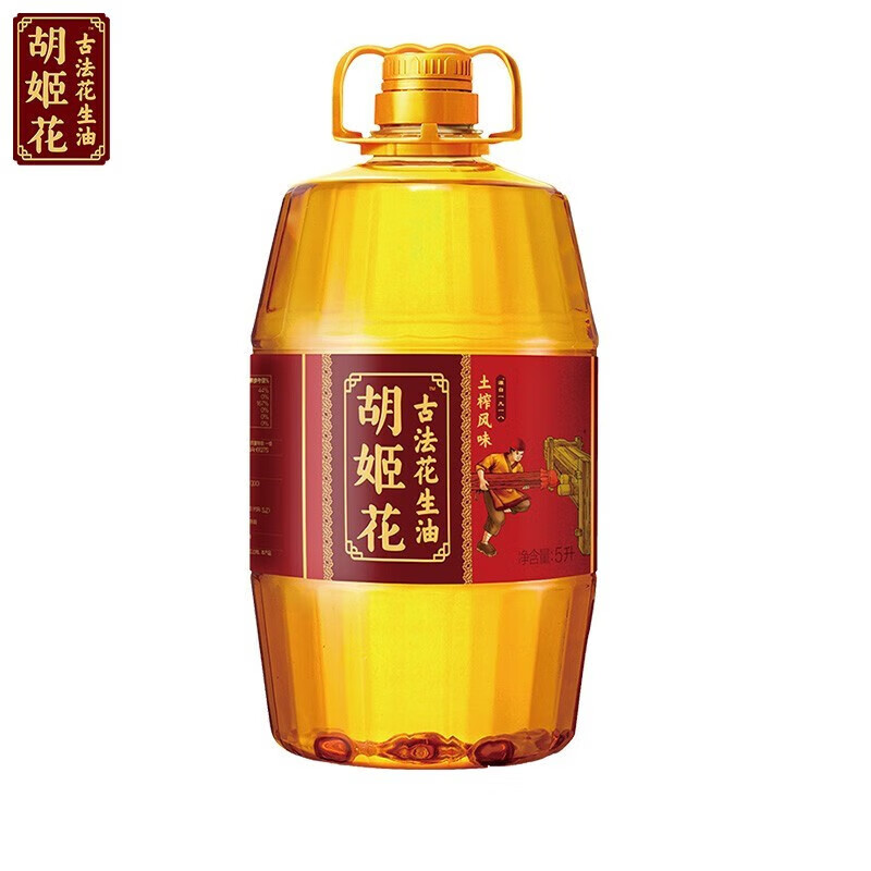 胡姬花 古法土榨风味 5L 古法土榨风味花生油 黄色（单位：桶）