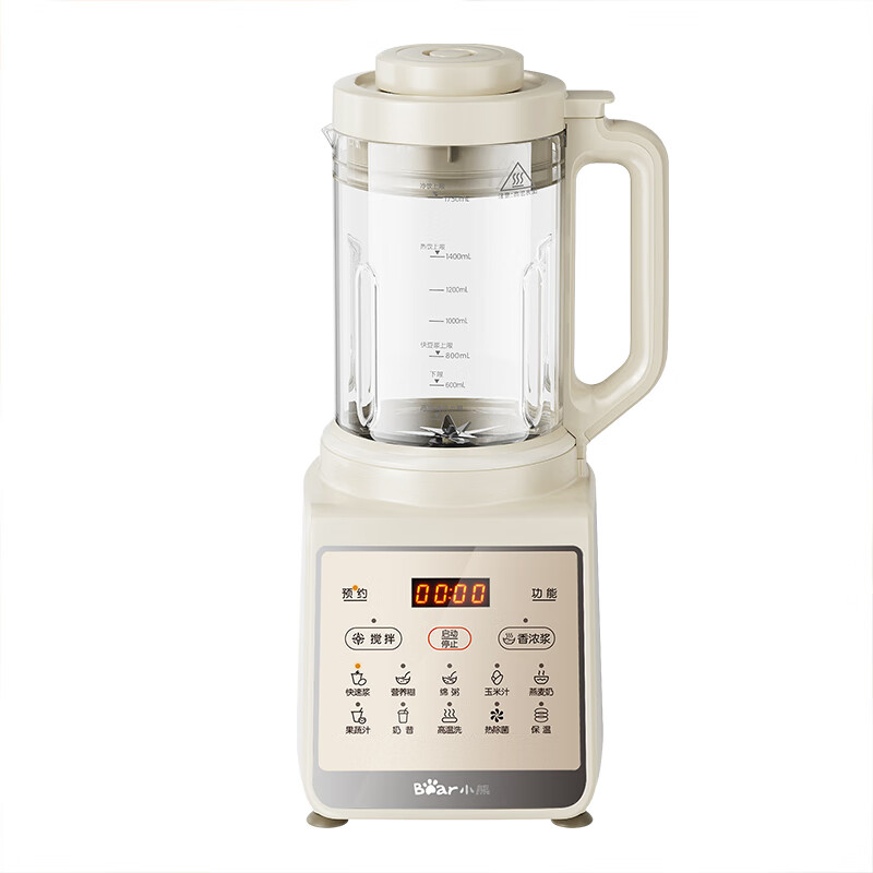 小熊（Bear） PBJ-N10Q1 1.75L 1.75升预约破壁机  白色（单位：台）