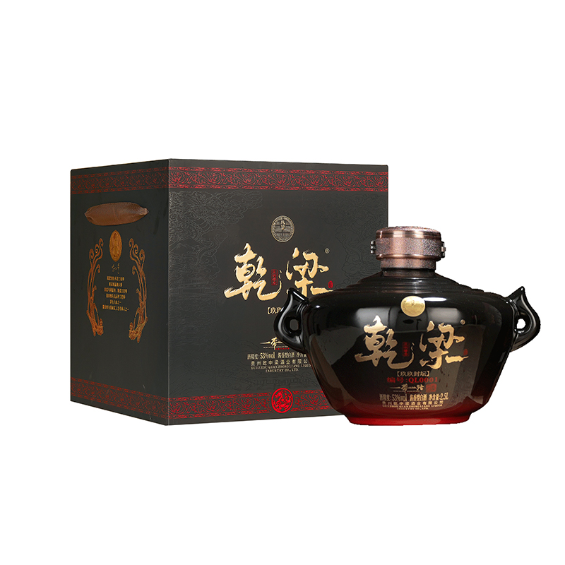 乾梁 玖玖封坛 原浆酒 2500ml*2瓶 黑色（单位：ml）
