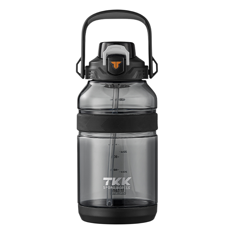 TKK 攀峰大容量运动水杯 TKK1026 2000ml 黑色（单位：个）