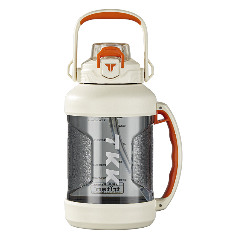 TKK 撼路者大容量运动水杯 TKK1028 2000ml 白色（单位：个）