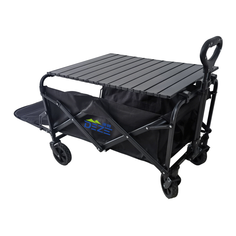 德则 桌面+后开门折叠户外营地车 DEZ-YDC06 约76(104)*49*48/89.5cm 黑色（单位：辆）