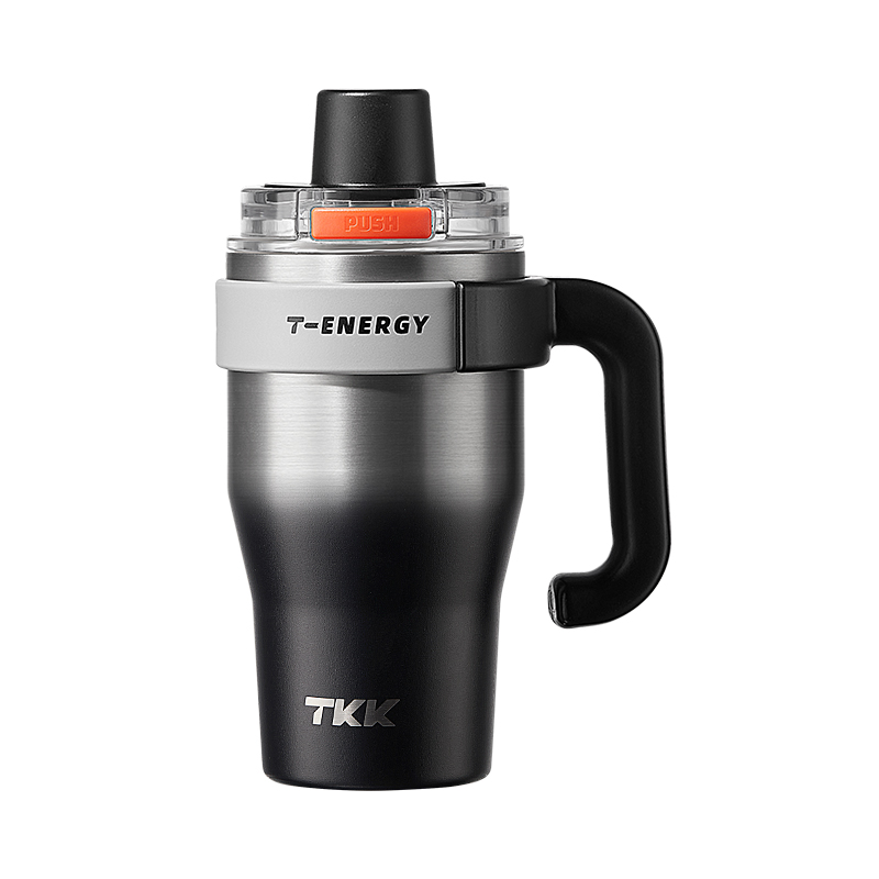 TKK T-One弹盖冰霸杯 TKK2032 800Ml 银黑色（单位：个）