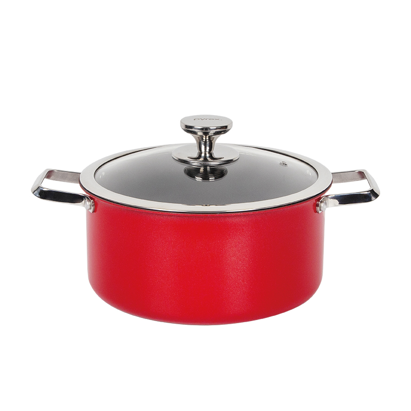 PYREX 康宁神厨系列钛釉锅 PX-SCTY24/HP 24cm汤锅 红色（单位：套）