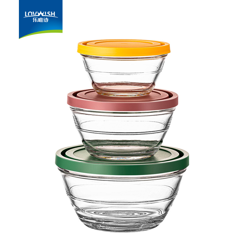 乐唯诗 乐多沙拉碗三件套 LDSLW/L3 容量450ml*1+650ml*1+1000ml*1 混色（单位：套）