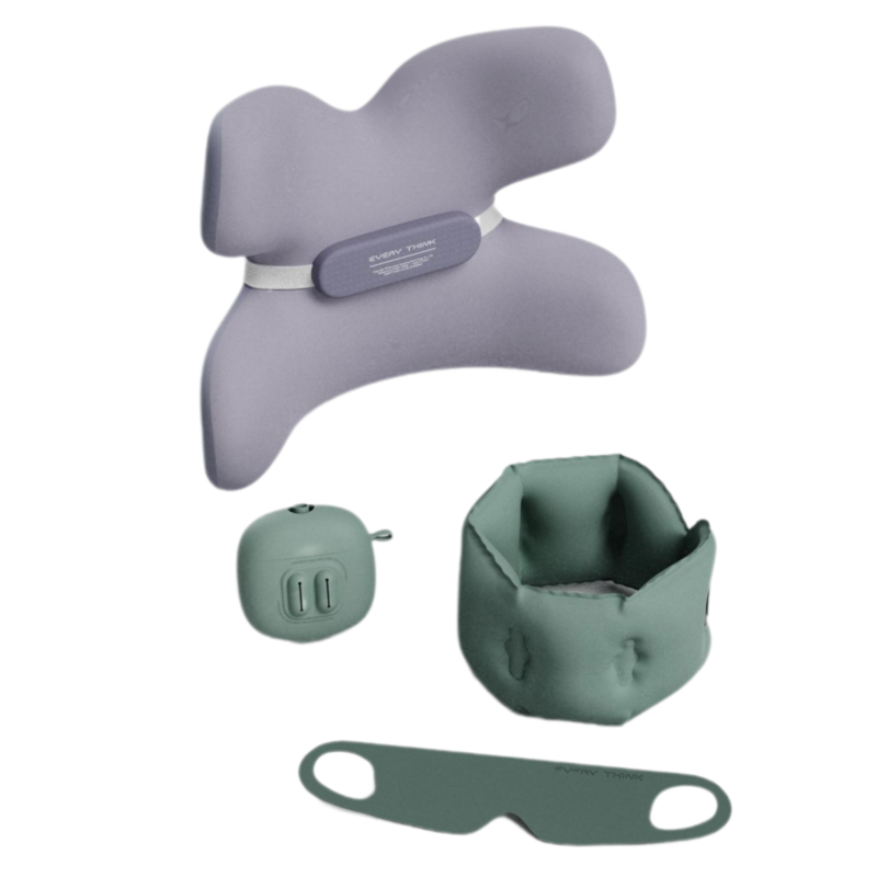 脑洞氛子（EVERYTHINK） 护腰靠垫颈枕套装 HS2+EV2 air 四件套*1组（腰靠+颈枕+眼罩+耳塞） 混色（单位：组）