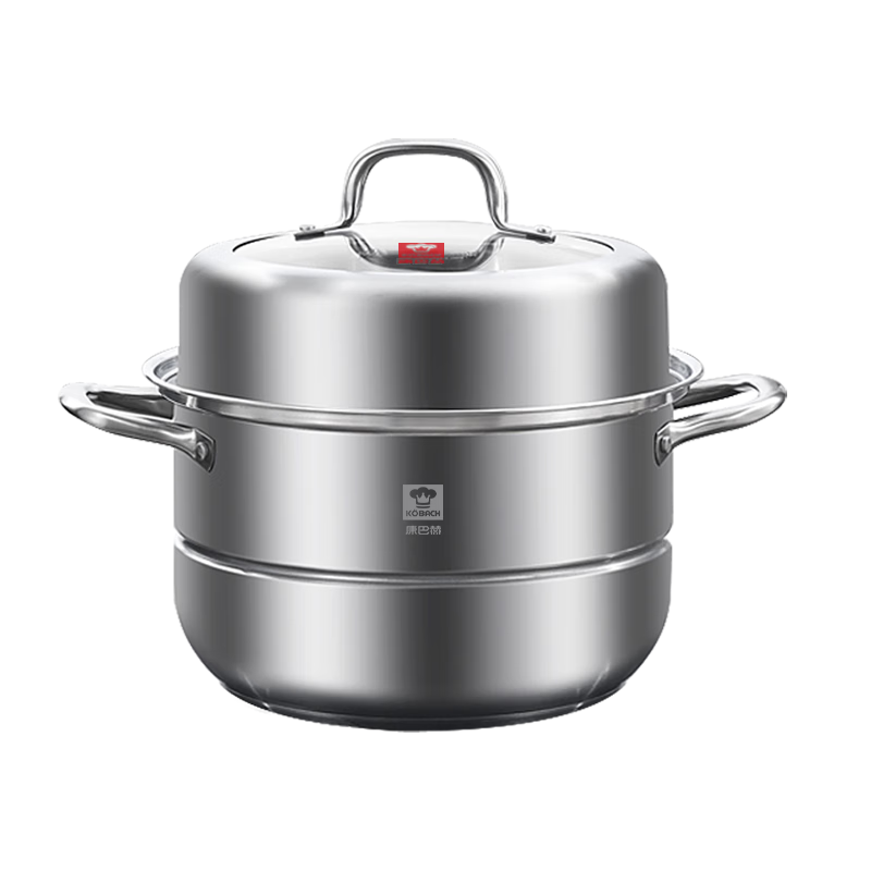 康巴赫 KZS-26B31 26cm 蒸味鲜双层蒸锅 银色（单位：套）