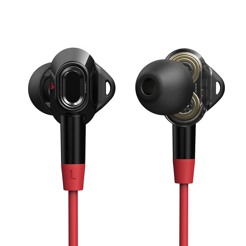 漫步者 GM400双擎Type-c接口 18g 入耳式有线耳机  黑红色（单位：副）