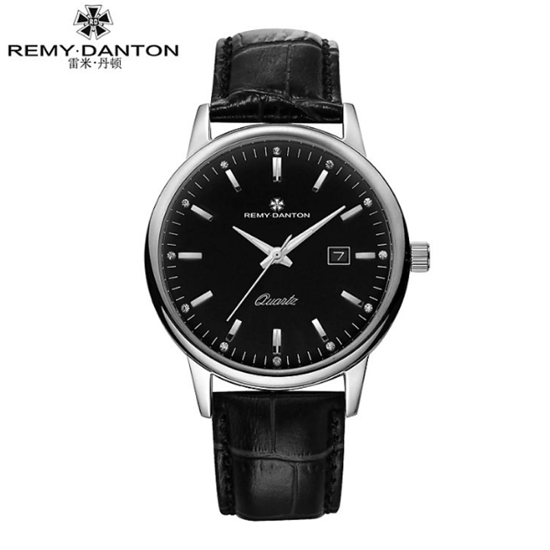 雷米丹顿 G312.01 表盘直径:40mm 真皮夜光石英男表  黑面黑色带（单位：块）
