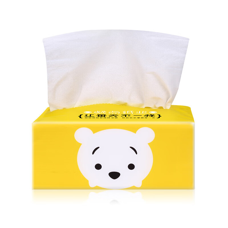 凝点（Cppc） 仓鼠宝宝抽纸原生木浆 ND-0216B-06 300张(四层75抽)抽纸6包 黄色（单位：袋）