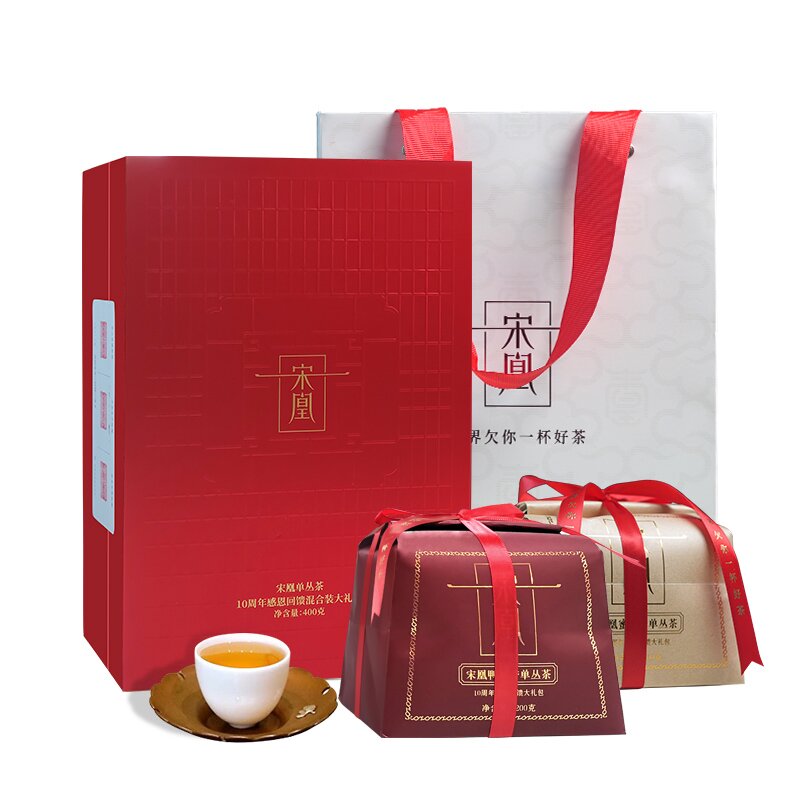 宋凰 潮州乌龙茶凤凰单枞 鸭屎香蜜兰香组合 400g（200g*2袋） 混色（单位：盒）