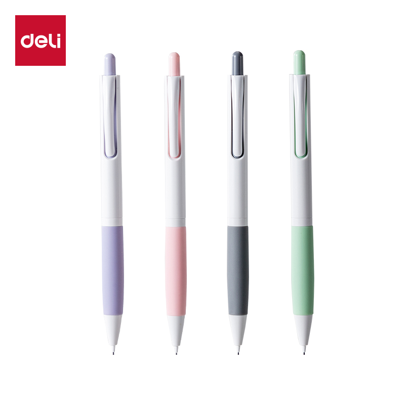 得力(deli) SH158-05 3支 0.5mm 自动出芯活动铅笔 混色随机发（单位：袋）