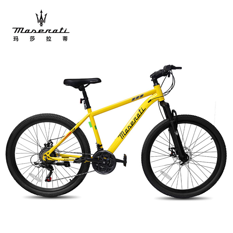 玛莎拉蒂（MASERATI） MS2611 21速 山地车 26寸 黄色（单位：辆）