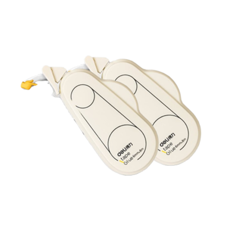 得力(deli) 即白系列可换芯双面胶点点胶 TG107F 2个装 白色（单位：套）