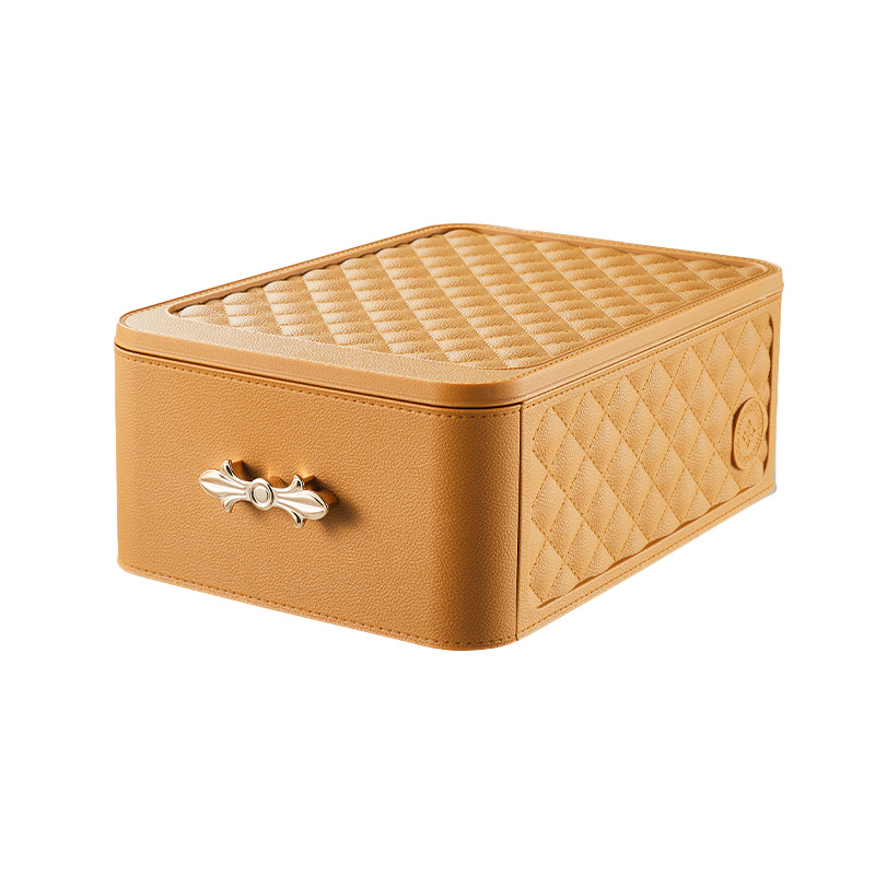 全格（Quange） SN101-13L 13L 仿皮纹抽屉收纳盒 橙色（单位：个）