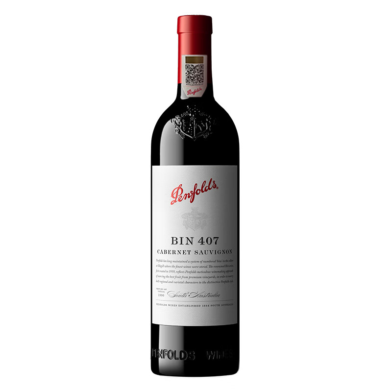 奔富 （Penfolds）Bin 407葡萄酒 750ml 进口行货 官方正品 红色（单位：瓶）
