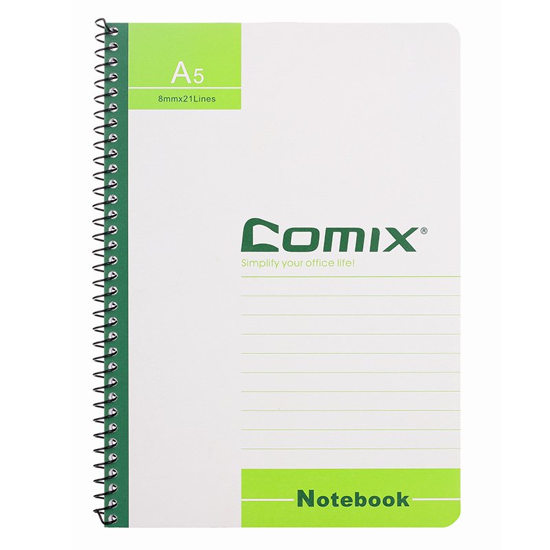 齐心（COMIX） 办公系列单螺旋本 C4514 A5 50张 12本 混色（单位：套）