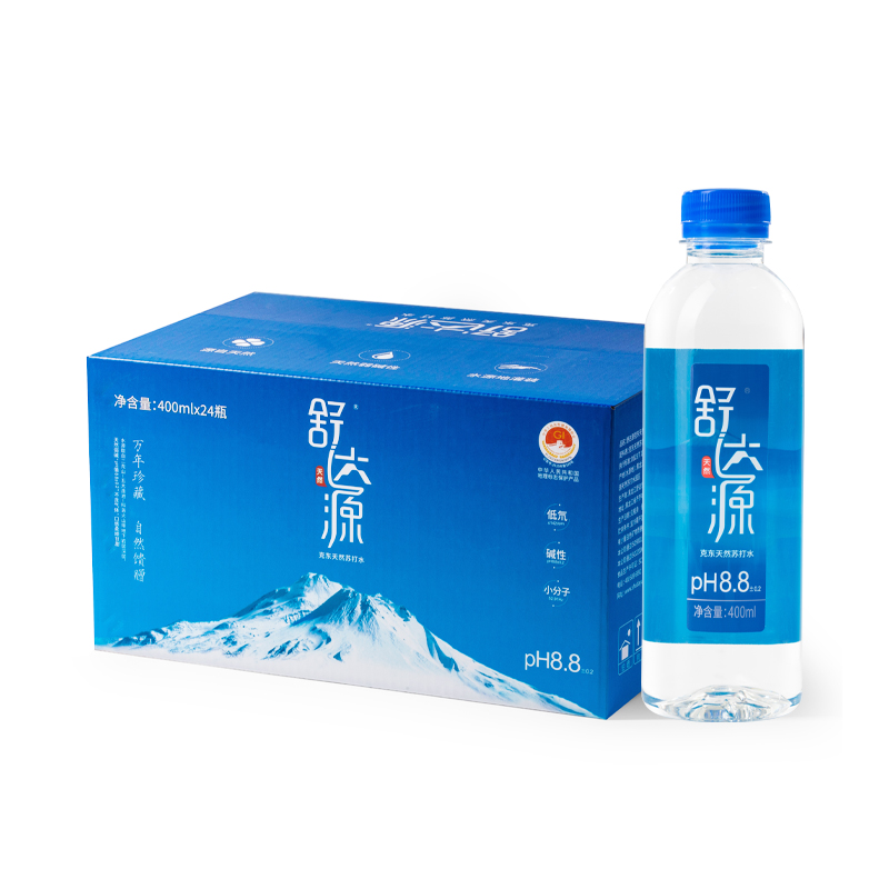 舒达源 克东天然苏打水 400ml*24瓶/箱 天然弱碱性口感柔和  混色（单位：箱）