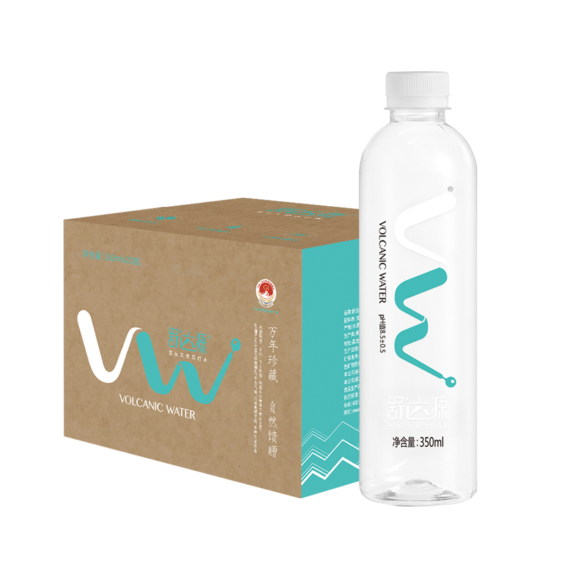 舒达源 天然苏打水 350ml*20瓶/箱 弱碱性口感甘甜 原味苏打水 混色（单位：箱）