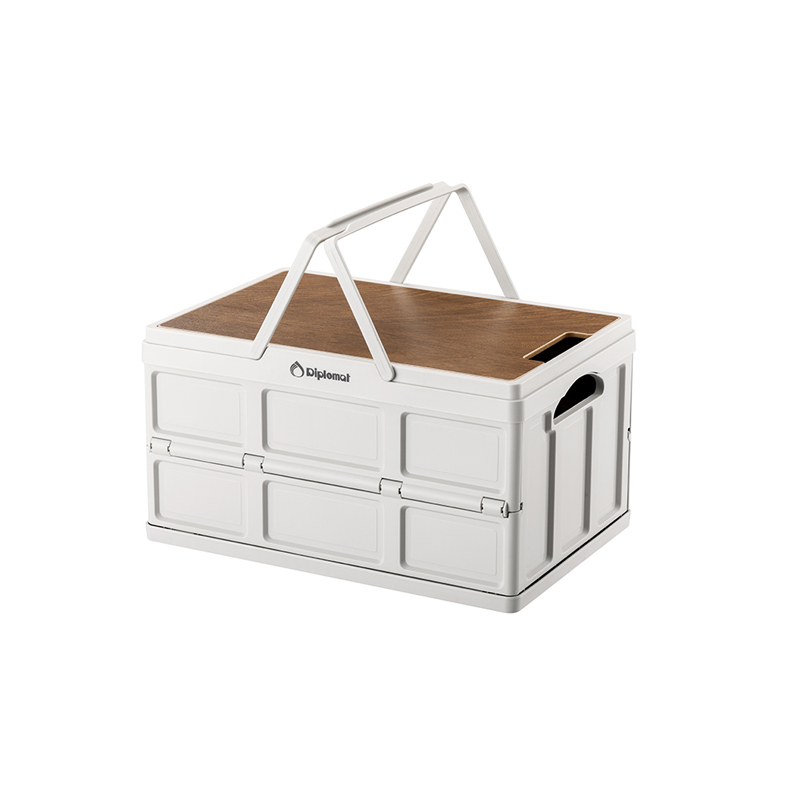 外交官（Diplomat） 收纳箱 DFJ-1101 折叠33&times;22&times;4.5cm 白色（单位：个）