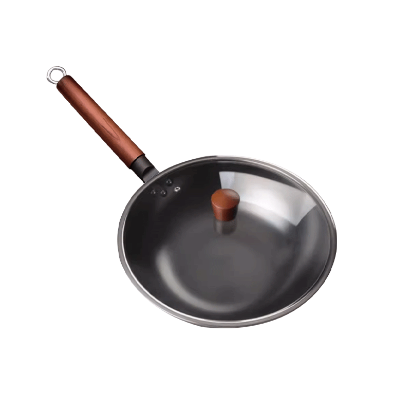 栢士德（BYSTON） 铸铁炒锅 BST-163 32CM 黑色（单位：套）