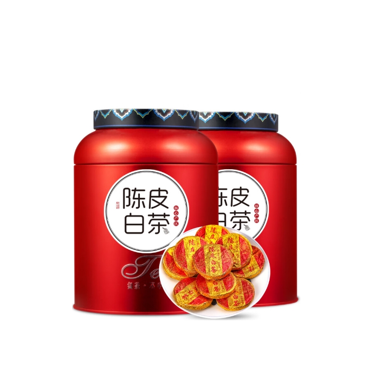 天洲溪 陈皮白茶 陈皮+白茶 500克/2罐 红色（单位：组）