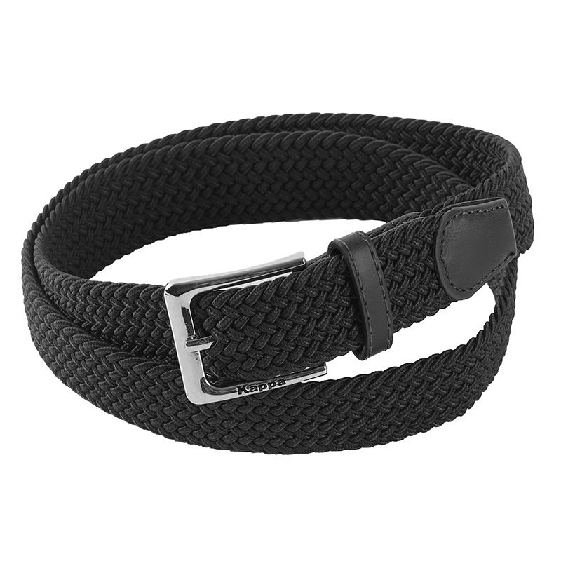 KAPPA 运动针扣编织腰带 K0CY8PY01L 105*3.5cm 黑色（单位：条）