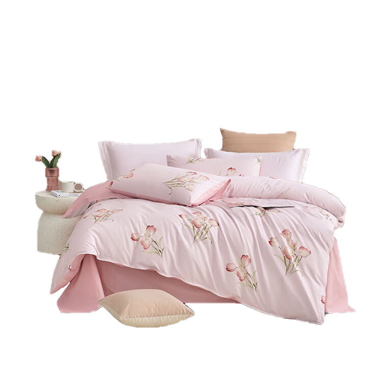 罗莱家纺（LUOLAI） 四件套 遇见美好 200*230cm 粉色（单位：套）