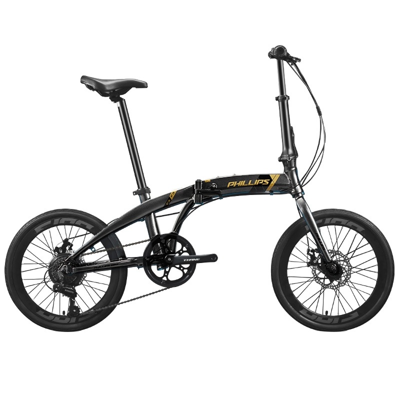 菲利普（PHILLIPS） 折叠自行车 F3 20寸禧玛诺7速 玻璃灰（单位：辆）