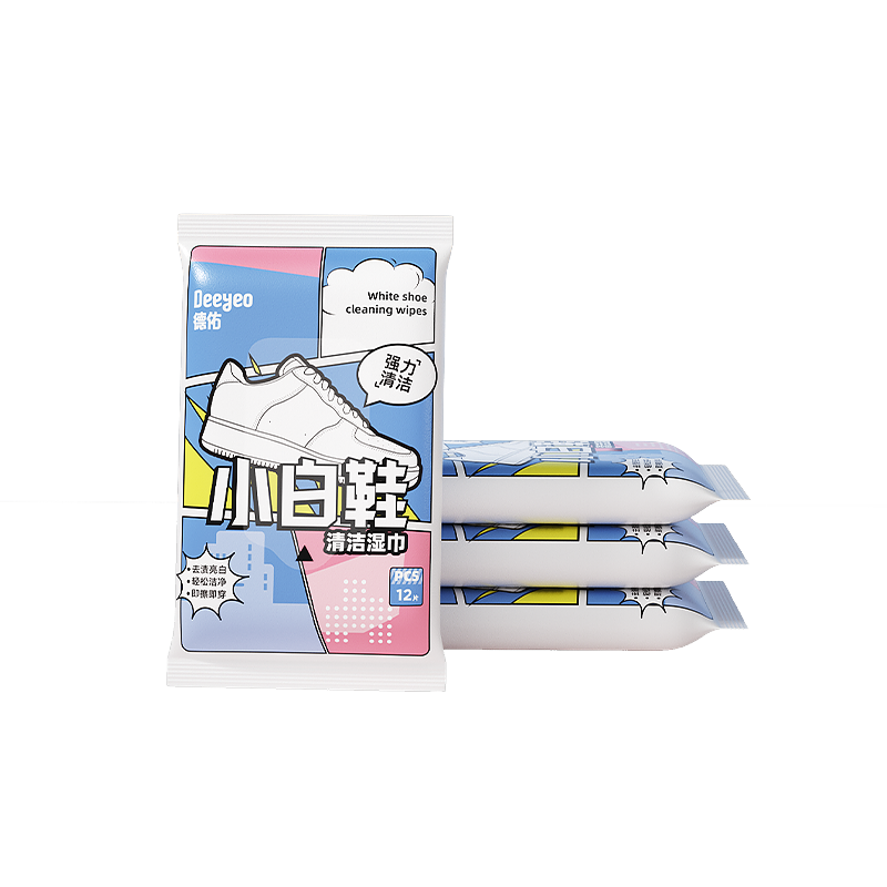 德佑 小白鞋湿巾 2007DYWP203R10 12片*10包 蓝色（单位：组）