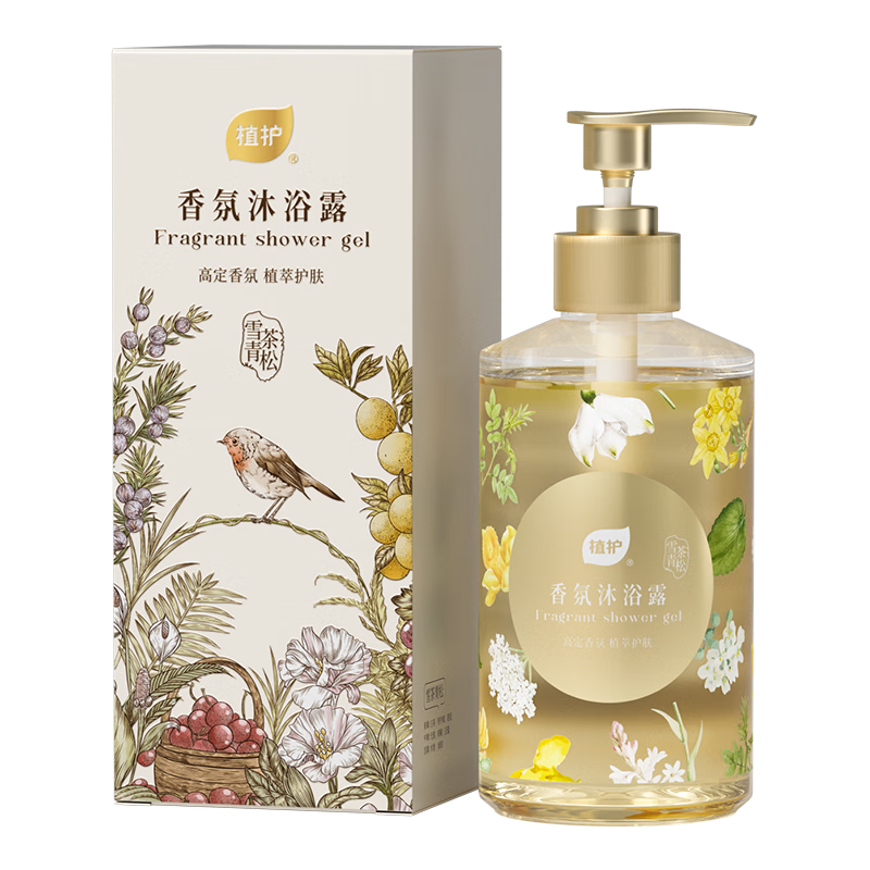 植护 沐浴露 雪茶青松香氛 520ml 混色（单位：瓶）