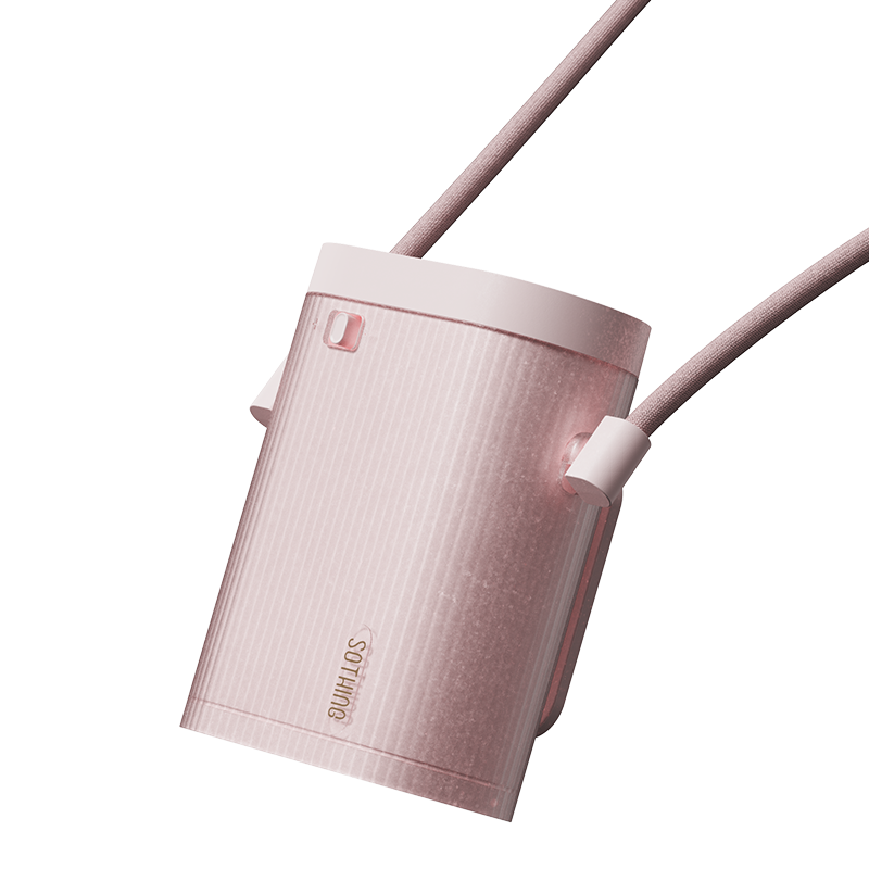 向物（SOTHING） 挂脖高速风扇-冰块 DSHJ-S-2421 3000mAh 粉色（单位：台）