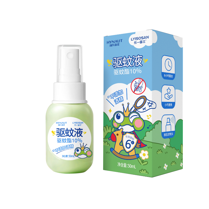 乐一享三 驱蚊液 海氏海诺 50ml*4 绿色（单位：组）