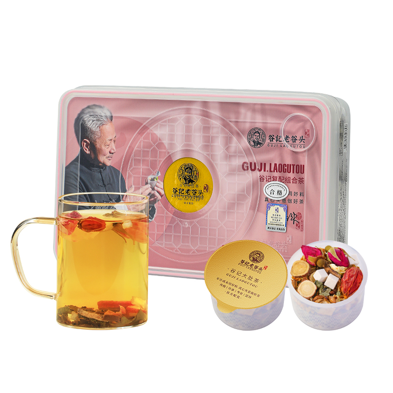 谷记老谷头 大肚茶 冬瓜荷叶茶 570g 粉色（单位：盒）